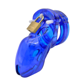 Blue Plastic Chastity Cage GB 3000 | Chastity Cage